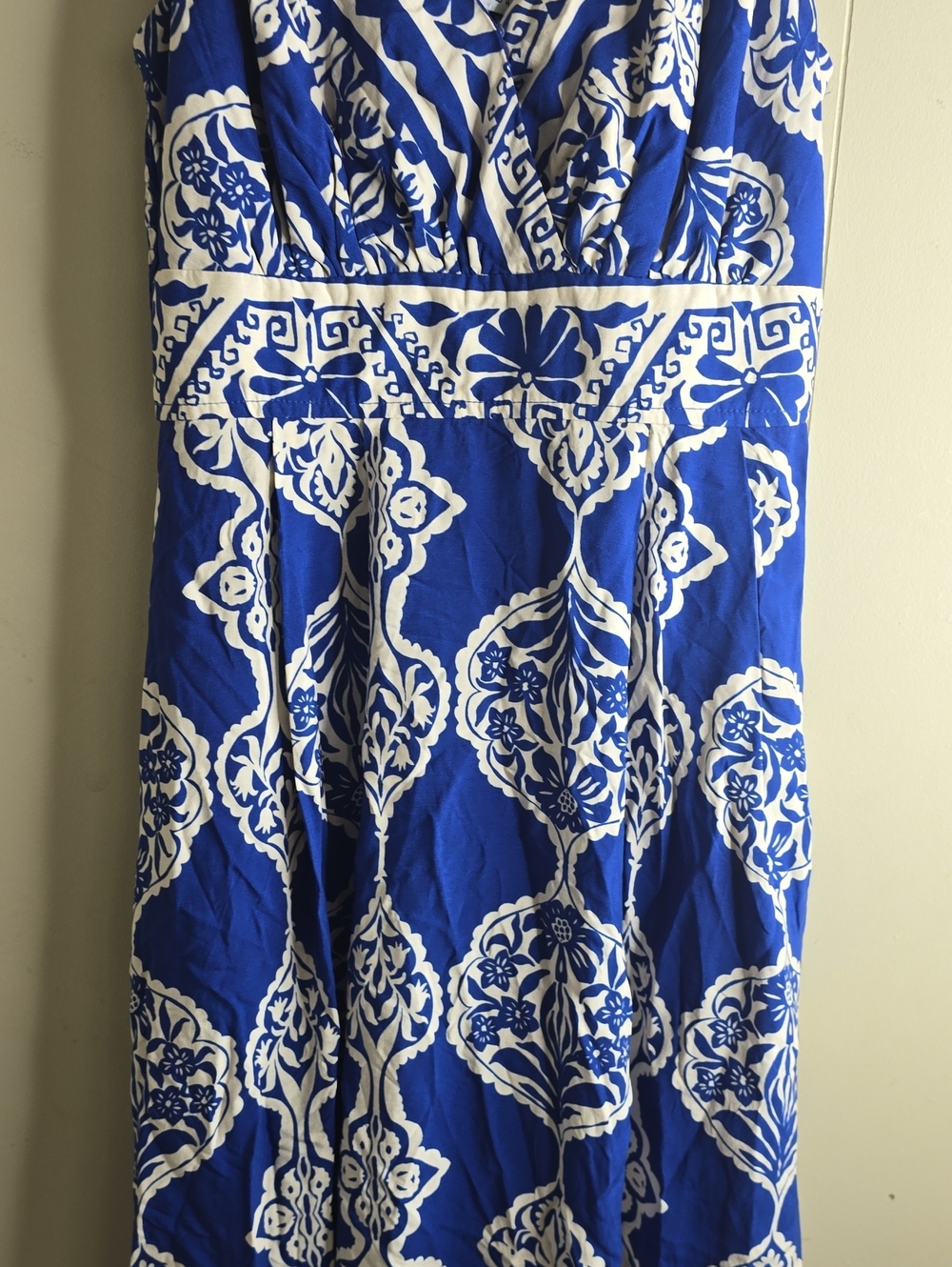 Baltic Born Deli Midi Dress Blue Print Size Small - Picture 5 of 12